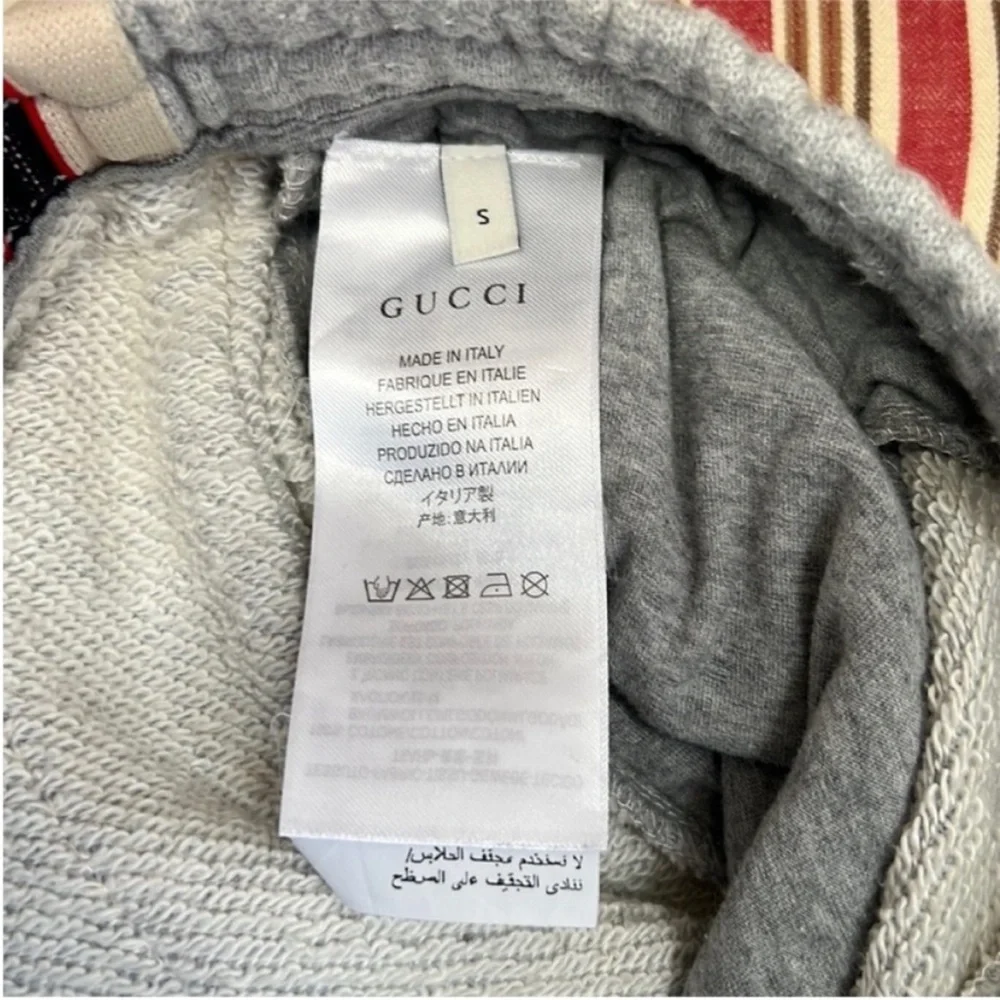 Gucci Men's Gray Tiger-appliqué Tapered Cotton-jersey jogging Bottoms